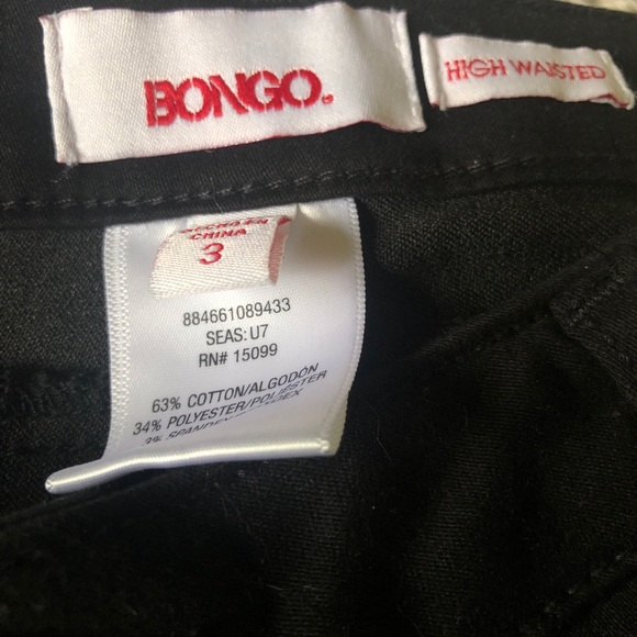 COPY - NWT Bongo high waisted black Jeans size 3 - Picture 2 of 5